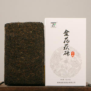 ชาสีดำอันฮัวของแท้ทำด้วยมือดอกไม้สีทองส่วนผสมจากเทียนจินเข้ม Fuzhuan 2ปอนด์ - Product Image 2