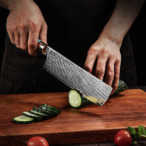 Juego de 9 Cuchillos de Cocina de Acero de Damasco de 67 Capas con Mango de Resina Marrón - Product Image 5