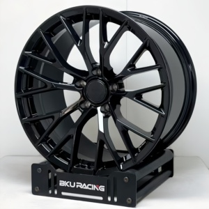 Jantes forgées Bku 5x120.65 19 20 21 22 pouces, jantes en alliage noir pour <span class=keywords><strong>Chevrolet</strong></span> <span class=keywords><strong>Corvette</strong></span> C5 C6 C7 <span class=keywords><strong>C8</strong></span> ZR1 C4 - Product Image 3