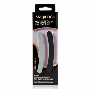 Magicare Curve Shape <b>Nail</b> <b>File</b> 80 Grit Professional Buffer For Salon And Self Care - Product Image 3
