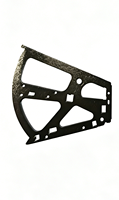 Quincaillerie pour meuble à chaussures basculant, support métallique pour étagère à chaussures, pièces d'organisation noires revêtues