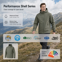 Veste Softshell Coupe-Vent Haute Qualité pour Randonnée en Extérieur, Déperlante et Résistante au Vent avec Fermeture Éclair pour Adultes, Vêtement d'Hiver d'Extérieur