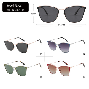 แว่นกันแดดทรงแคทอายโลหะ UV400 เลนส์โพลาไรซ์ไล่เฉดสี น้ำหนักเบา สวมใส่สบาย เหมาะสำหรับการเดินทางกลางแจ้ง - Product Image 3