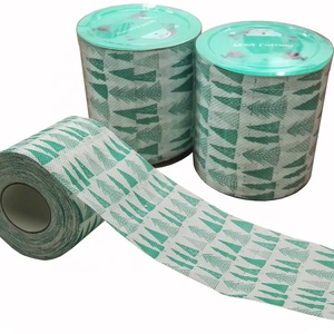 Kit cadeau noël en tissu damassé, 4 paquets de mouchoirs de toilette - Product Image 2