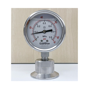 Alta Precisão Óleo Líquido Press Gauge Aço Inoxidável Sanitária Food Grade Líquido 0-160 Psi 1/8 Npt Medidor de Pressão Combustível Medidor - Product Image 1