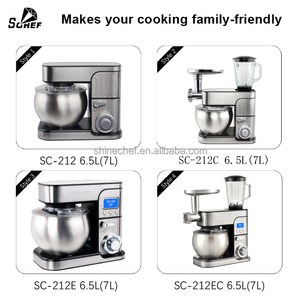 Batidora <span class=keywords><strong>de</strong></span> Alimentos SOHEF <span class=keywords><strong>de</strong></span> Alta Calidad, 6 Velocidades, Cabezal Inclinable, Acero Inoxidable, 1300W, Estructura <span class=keywords><strong>de</strong></span> <span class=keywords><strong>Mesa</strong></span> Eléctrica <span class=keywords><strong>para</strong></span> Uso Doméstico y en Panaderías - Product Image 6