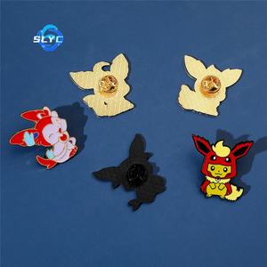 Heiße 100 Pokémon-Cartoon-Charaktere Metall-Abzeichen Moderne Geschnitzte Anstecknadel Brosche Accessoires Großhandel - Product Image 2