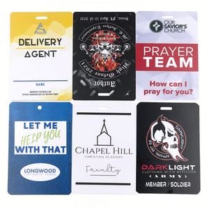 Cartes d'identité personnalisées imprimées par sublimation, cartes de visite promotionnelles en PVC, cordon de cou - Product Image 4