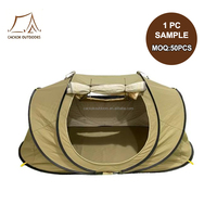 Tente Pop-Up d'Hiver Imperméable et Coupe-Vent en Coton Matelassé à Ouverture Automatique Rapide, Triple Couche, Une Chambre, Vente en Gros