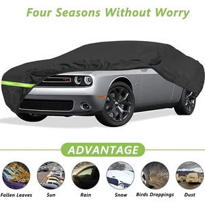 Fundas Impermeables para Automóviles Dodge Challenger 2008-2019, Fundas 190T Impermeables y Resistentes al Viento con Correa y Cremallera para Cabina - Product Image 3