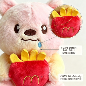 ตุ๊กตาสัตว์น่ารักนุ่มนิ่มกอดได้ แสดงอารมณ์หิวโหย ของเล่นตู้คีบตุ๊กตา ของตกแต่งน่ารักสำหรับวางบนโต๊ะ แพ็คสุดคุ้ม - Product Image 2