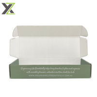 Boîtes d'expédition rigides personnalisées pour plantes vertes, avec laminage mat/brillant, recyclables