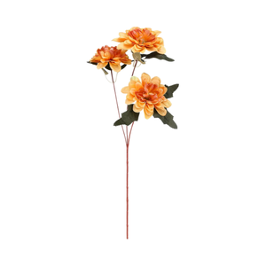 15 Pcs Fleurs de Dahlias Artificielles 22.8 Pouces Fleurs de Dahlias en Faux Soie avec Tiges Plantes Résistantes aux UV - Product Image 1