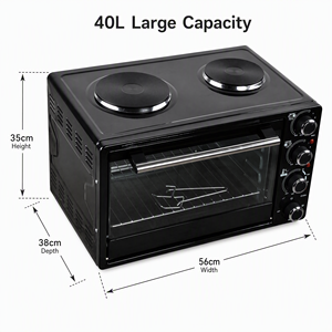 <span class=keywords><strong>Forno</strong></span> Elettrico <span class=keywords><strong>da</strong></span> 40L con Piastra Elettrica, Fornello a 2 Fuochi, Design <span class=keywords><strong>da</strong></span> <span class=keywords><strong>Incasso</strong></span>, Fornitura di Ricambi SKD CKD - Product Image 5