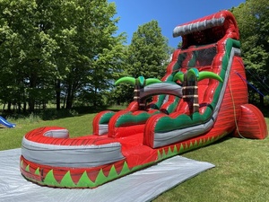 Alquiler de Tobogán Inflable Acuático Comercial Ruby Crush Tsunam para Fiestas de Verano, con Piscina para Eventos - Product Image 4