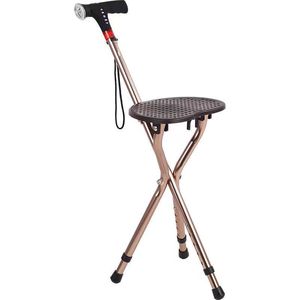 <b>Folding</b> Trekking Cane <b>Stool</b> With Seat 300Lb Capacity Lightweight <b>Portable</b> For Elderly Garden Use - Product Image 4