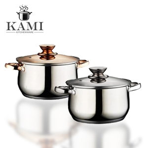 Venta directa de fábrica, calentamiento rápido, cacerola antiadherente para cocina, olla de acero inoxidable, cacerola para alimentos KM-S03 - Product Image 1
