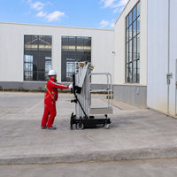 Plateforme élévatrice électrique à mât unique en aluminium de 11 m et 150 kg pour l'entretien en usine