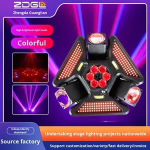 ไฟแฟลช LED ซิมโฟนีสามแขนปรับแสงได้, ไฟกะพริบอลูมิเนียมหรี่แสงได้เรียบลดแสงสีสันสดใสสำหรับเวทีเคลื่อนไหว - Product Image 2