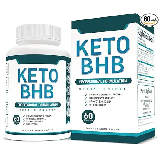 Venta caliente KETO BHB Cápsulas Pastillas de dieta Boost Energy Manage Cravings Support Metabolism 60 ciounts
