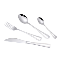 Ensemble de couverts modernes en acier inoxydable de haute qualité, finition miroir, durable, compatible lave-vaisselle, réutilisable, portable, pour le camping, en métal