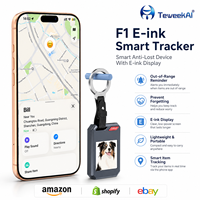 Traceur intelligent F1 E Ink 5.3 avec affichage NFC, résistant à l'eau IP65, localisateur porte-clés pour bagages et animaux de compagnie