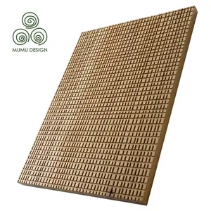 Paneles de pared impermeables para decoración del hogar, revestimiento de madera de MDF sólida para Exterior, 3D, PVC, Relife