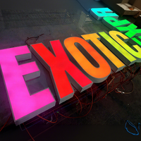 Panneau en acrylique LED personnalisable avec cadre en acier inoxydable |   Panneaux publicitaires muraux imprimés UV, certifiés IP67 et CE, pour les magasins