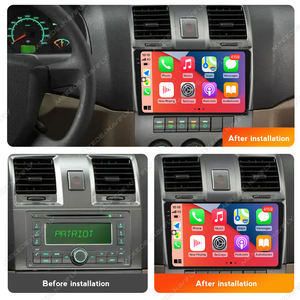 मेकेड कार ऑडियो रेडियो प्लेयर टच स्क्रीन कार-प्ले एंड्रॉइड ऑटो 8 कोर 4 जी वाईफाई, 2012-2016 के लिए नेविगेशन - Product Image 2