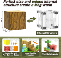 Blocs de construction magnétiques Montessori >14 ans, jouets sensoriels, cube anti-stress, jouets de construction en plastique, jouets éducatifs STEM
