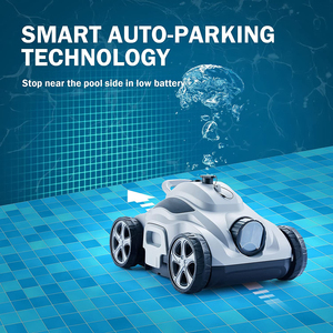 Robot Pulitore Automatico Senza Fili <span class=keywords><strong>per</strong></span> Piscine, Aspirapolvere Ricaricabile Wireless in Plastica, Impermeabile IPX8, Batteria da 5800mAh - Product Image 4