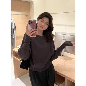 Suéter de punto de alta calidad 2025, suéter de manga larga con temperamento para mujer - Product Image 4