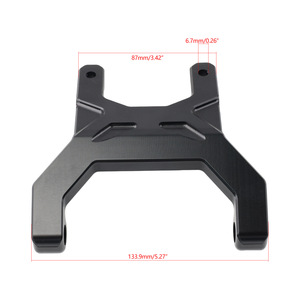 Support de tableau de bord en alliage d'aluminium pour moto Yamaha Tenere 700 Xtz700 Dual Sport, montage avant, noir - Product Image 5