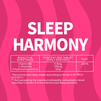 OEM Harmonie du sommeil Meilleur cycle de sommeil Réduit le stress Améliore l'humeur Chute Rester endormi Détend Corps Esprit Sommeil Comprimés effervescents