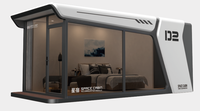Maison mobile préfabriquée en structure acier sur mesure, type capsule spatiale de luxe, pour usage hôtelier, fournie directement par l'usine
