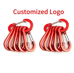 Mousqueton tactique en aluminium X926 personnalisé avec logo gravé au laser, forme en D, 2,7 pouces, avec loquet à ressort, mousqueton CC5 - Product Image 2