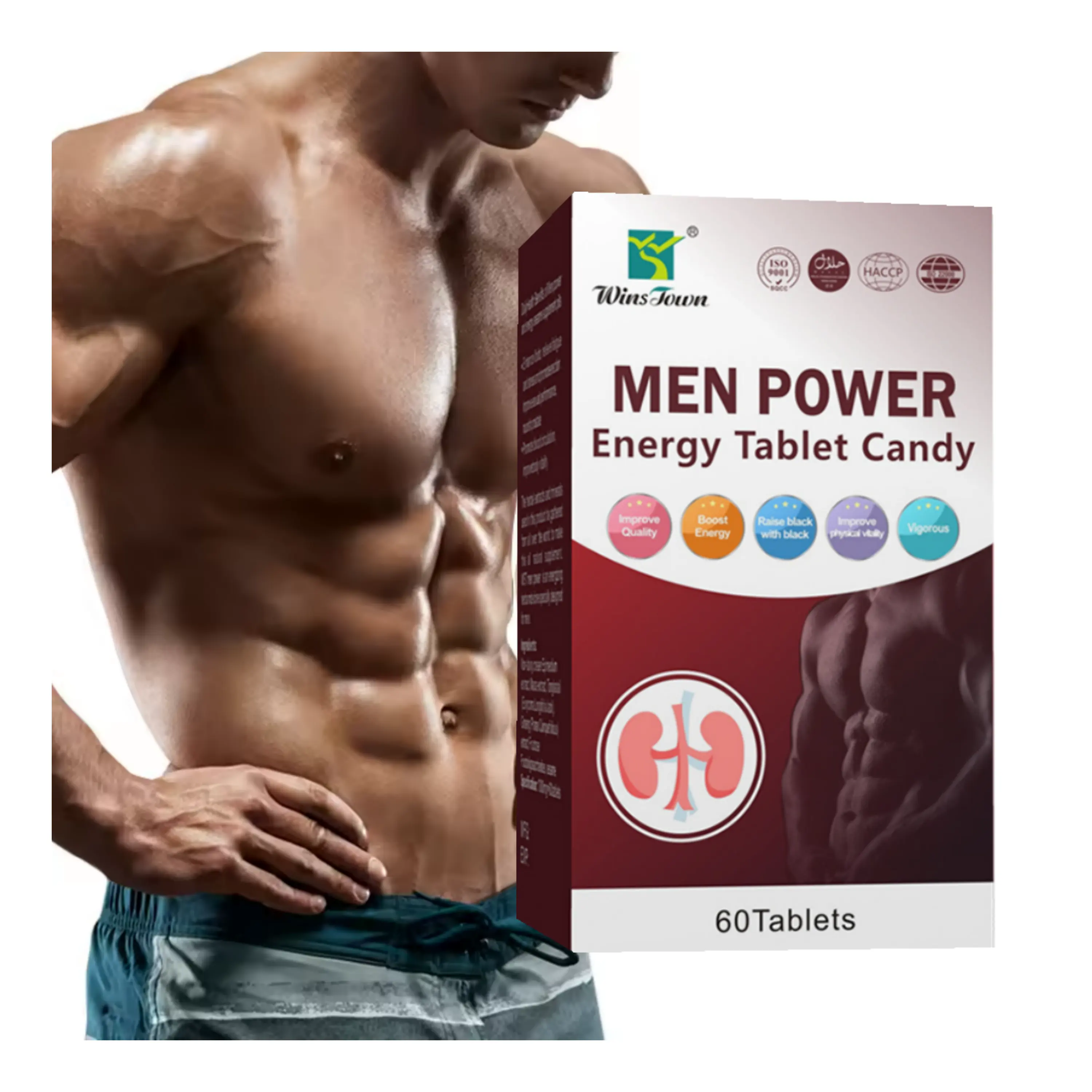 Male Energy Supplement Tablets Lasting Energy Release Power Performance Endurance Enhancer Tablets