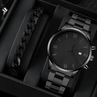 Coffret cadeau montre à quartz pour homme avec bracelet et boîte – Montre homme en gros à prix réduit