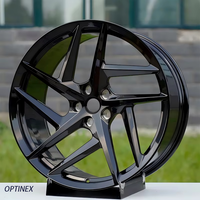 Jantes forgées sur mesure 16 17 18 19 20 21 22 pouces noires à 5 branches fendues 5x112 5x114.3 5x120 5x127 5x130 pour BMW Audi Mercedes