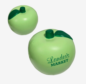 Ballons anti-stress personnalisés en forme de pomme, jouets à presser imprimés, logo promotionnel, cadeau en gros - Product Image 2