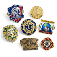 Pins en alliage de zinc personnalisés, Halloween, Croc, médicaux, magnétiques, avec logo, conception sur mesure, émail métallique, Lions Club