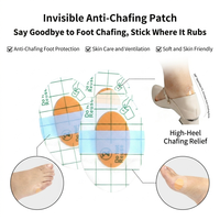 Coussinets anti-friction invisibles pour talons hauts, ultra-fins et doux pour la peau, offrant une protection des pieds toute la journée.