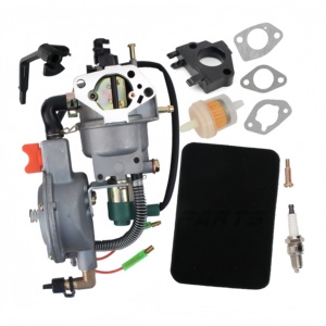 Kit de Carburador Manual de Alto Rendimiento de Doble Combustible para Generador <span class=keywords><strong>Honda</strong></span> GX390 GX340 188F 190F 4.5KW 5KW 6KW 13HP - Product Image 1