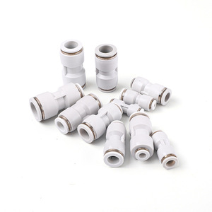 Pneumatic Hose <b>Quick</b> <b>Connector</b> Pg8 6 10 8 6 4 12 10 Straight Reducer For Pneumatic Lines Engineering Plastics Fittings - Product Image 1