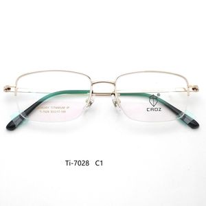 กรอบแว่นตาโลหะ Ti-7028 น้ำหนักเบา ทนทาน ทันสมัย ดีไซน์ยืดหยุ่นเพื่อความสบาย - Product Image 1