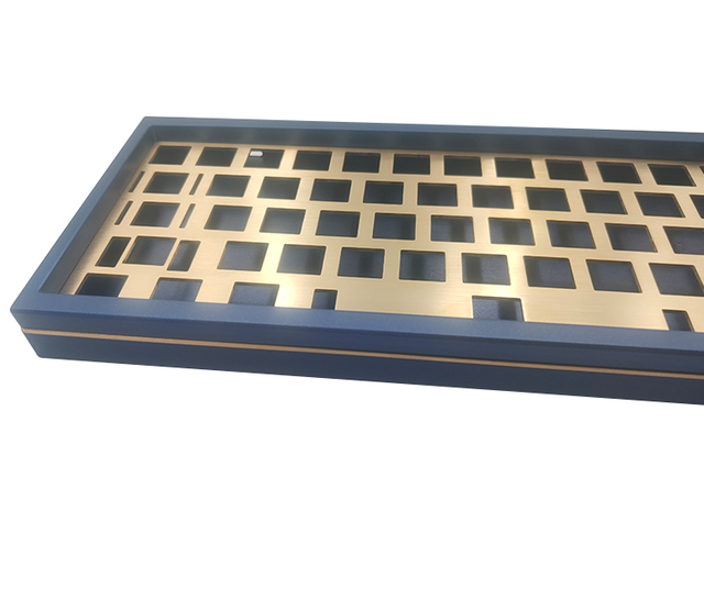 Customized 100%/80%/60 Computer Keyboard Case, Brass Cnc Keyboard case