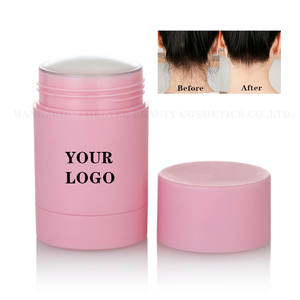 Yeni gelenler flyaway bukle kontrol pembe konteyner 50G ekstra güçlü olmayan yapışkan saç vaksı sopa özel etiket tutun - Product Image 2