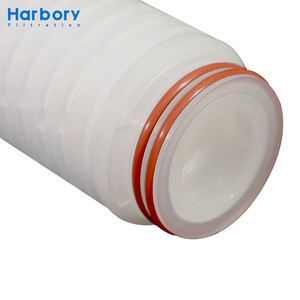 מחסנית סינון ממברנה PTFE בעלת זרימה גבוהה 0.1 0.22 0.45 מיקרון מחסנית סינון קפלים לסינון נוזלים טהורים מאוד - Product Image 4