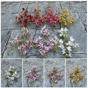 LE-227 Vente en gros directe <span class=keywords><strong>d</strong></span>'usine, orchidée Cattleya artificielle à tige unique, toucher réel, pour mariage et <span class=keywords><strong>d</strong></span>écoration intérieure - Product Image 4