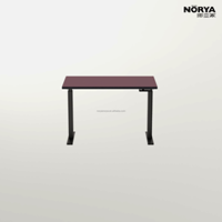 Bureau électrique réglable en hauteur NORYA, design moderne et basique, en HPL, pour le bureau, le gaming, l'étude, les ordinateurs, les bureaux, le mobilier de bureau